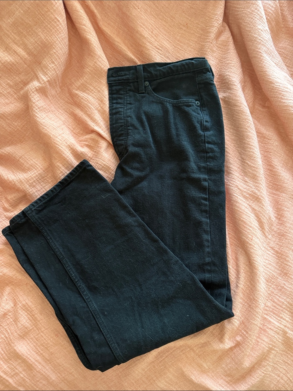 Classic Black Straight-Leg Pants